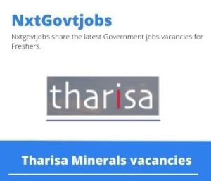 Tharisa Minerals Control Room Operator Vacancies in Rustenburg 2023