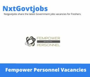 Fempower Personnel Weighbridge Supervisor Vacancies in Mahikeng 2023