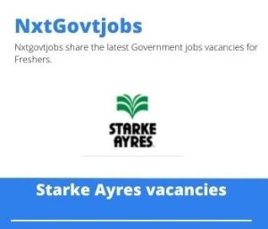 Starke Ayres Sales Representative Vacancies in Potchefstroom 2023