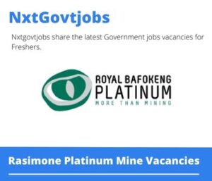 Rasimone Platinum Mine Pump Team Supervisor Vacancies in Rustenburg – Deadline 04 Jul 2023