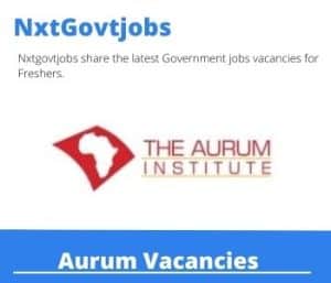 Aurum Group Data Monitor Vacancies in Rustenburg – Deadline 10 May 2023