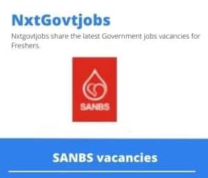 SANBS Blood Bank Technician Vacancies in Mafikeng – Deadline 25 Aug 2023