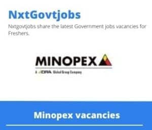 Minopex Engineering Assistant Vacancies in Rustenburg – Deadline 21 Apr 2023