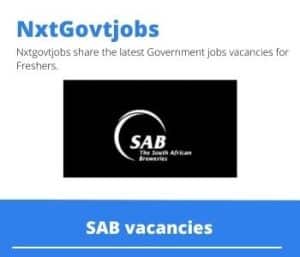 SAB Checker Operator Vacancies in Mafikeng- Deadline 04 June 2023