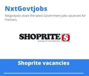 Shoprite Meat Market Manager Vacancies in Rustenburg – Deadline 15 Dec 2023